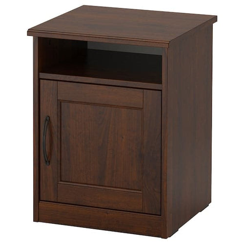 SONGESAND Bedside Table - brown 42x40 cm , 42x40 cm