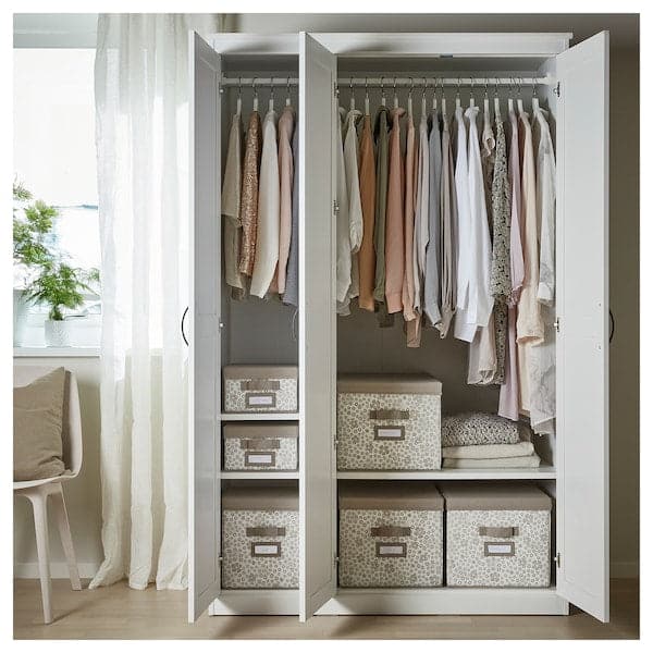 SONGESAND - Wardrobe, white, 120x60x191 cm - best price from Maltashopper.com 90347351