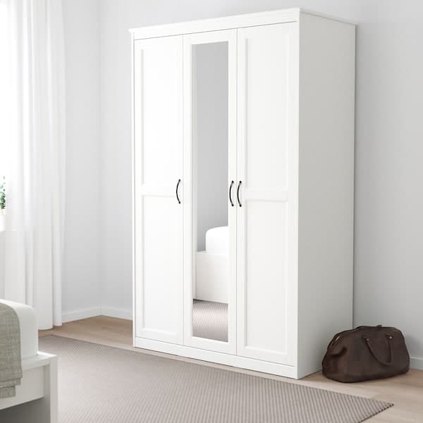 SONGESAND - Wardrobe, white, 120x60x191 cm - best price from Maltashopper.com 90347351