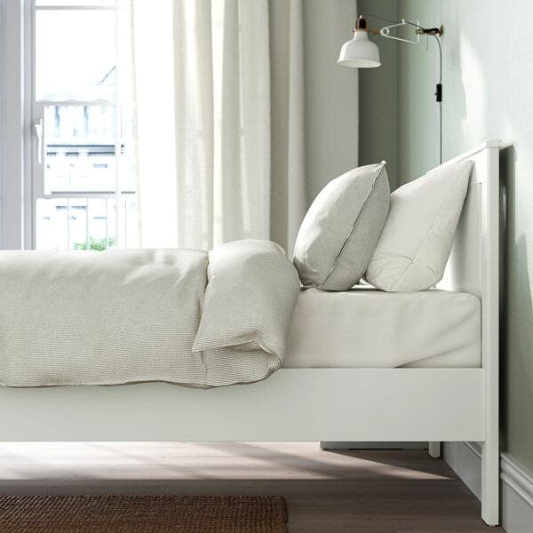 SONGESAND Bed structure - white/Leirsund 90x200 cm - best price from Maltashopper.com 59241026