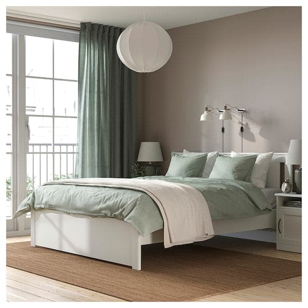 SONGESAND Bed structure - white/Lönset 160x200 cm , 160x200 cm - best price from Maltashopper.com 49241296