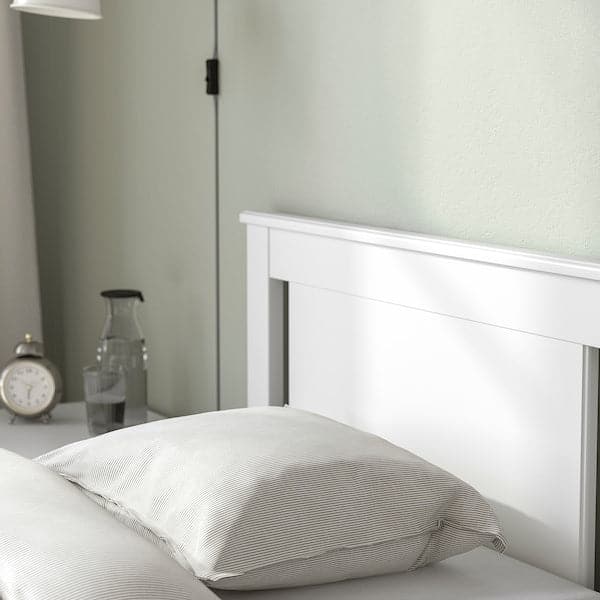 Ikea SONGESAND Bed structure with 2 containers - white/Luröy 90x200 cm , 90x200 cm
