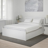 SONGESAND Bed structure with container - white 160x200 cm , 160x200 cm - best price from Maltashopper.com 70443315
