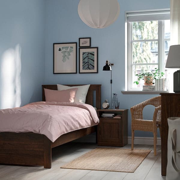 SONGESAND Bed structure - brown/Leirsund 90x200 cm , 90x200 cm - best price from Maltashopper.com 99240954