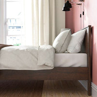 SONGESAND Bed frame, brown/Lindbåden, 160x200 cm - best price from Maltashopper.com 29495053
