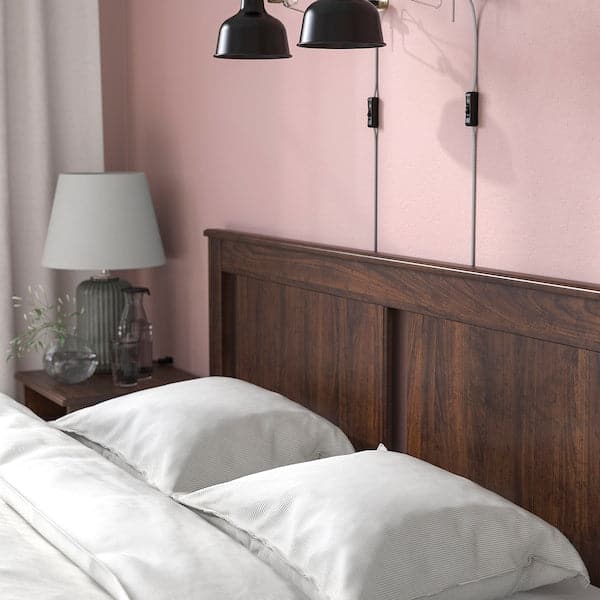 SONGESAND Bed structure - brown/Luröy 160x200 cm , 160x200 cm - best price from Maltashopper.com 29241061