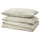 SORGMANTEL - SORGMANTEL Duvet cover and 2 pillowcases, white/green, 240x220/50x80 cm