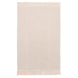 SORTSÖ rug, flatwoven, unbleached, 55x85 cm