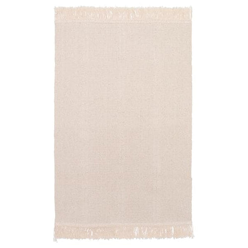 SORTSÖ rug, flatwoven, unbleached, 55x85 cm
