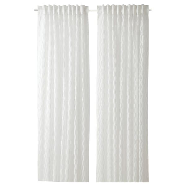 SOTSTÄVMAL - Thin curtain, 2 sheets, white, 145x300 cm - best price from Maltashopper.com 10548990