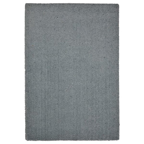 SPENTRUP - Rug, high pile, light grey-turquoise/dotted, 160x230 cm