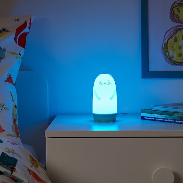 Ikea SPIKEN LED night light - multicolored otter shaped 13 cm