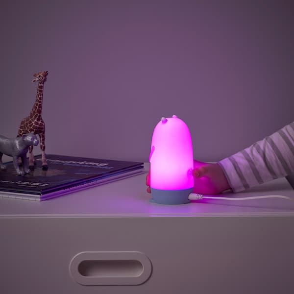 Ikea SPIKEN LED night light - multicolored otter shaped 13 cm