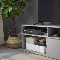 SPIKSMED - TV bench, light grey, 97x32 cm - best price from Maltashopper.com 90520869