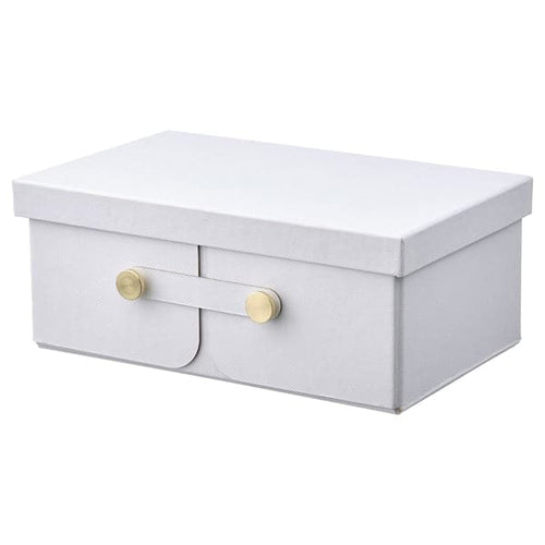 SPINNROCK - Box with compartments, white, 25x16x10 cm