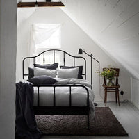 SPJUTVIAL - Duvet cover and pillowcase, light grey/mélange, 150x200/50x80 cm - best price from Maltashopper.com 20479793