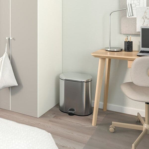 Ikea STABBEN - Pedal bin, stainless steel, 20 l
