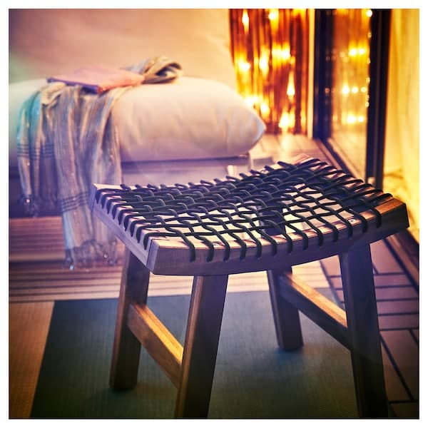 STACKHOLMEN - Stool, outdoor, light brown stained - Premium Furniture from Ikea - Just €38.99! Shop now at Maltashopper.com