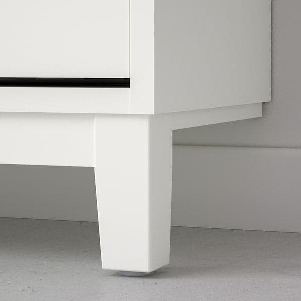 STÄLL - Shoe cabinet with 3 compartments, white, 79x29x148 cm - best price from Maltashopper.com 50530262