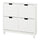 STÄLL shoe cabinet with 4 compartments, white, 96x17x90 cm
