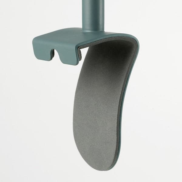 Ikea STÄNKREGN - LED ring lamp, dimmable/turquoise