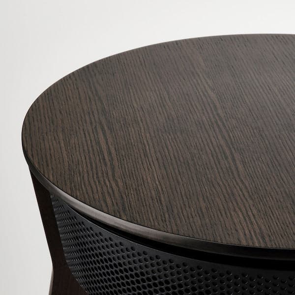 Ikea STARKVIND Table with air purifier - oak veneer/mordant/dark brown ,