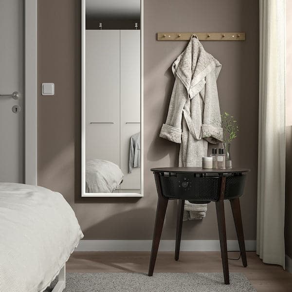 Ikea STARKVIND Table with air purifier - oak veneer/mordant/dark brown ,