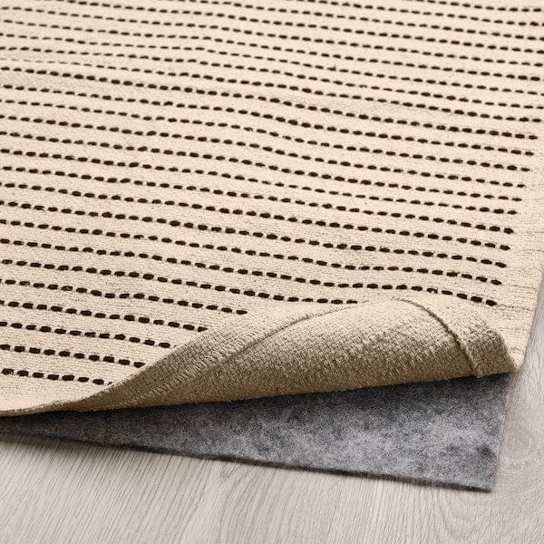 Ikea STARREKLINTE - Rug, flatwoven, natural/black, 155x220 cm
