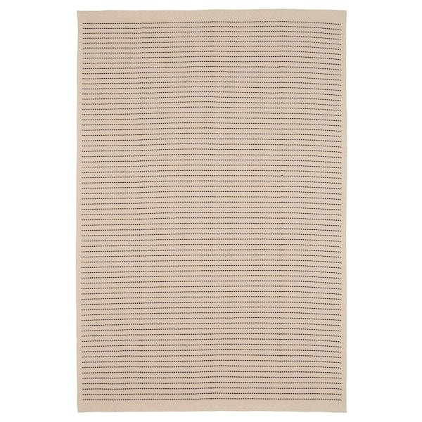 Ikea STARREKLINTE - Rug, flatwoven, natural/black, 120x180 cm
