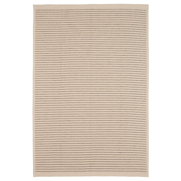 STARREKLINTE - Carpet, flatweave, natural/black,185x280 cm