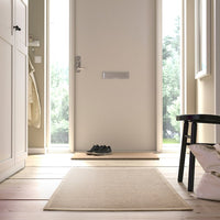 STARREKLINTE - Carpet, flatweave, natural/black,80x150 cm - best price from Maltashopper.com 90569139