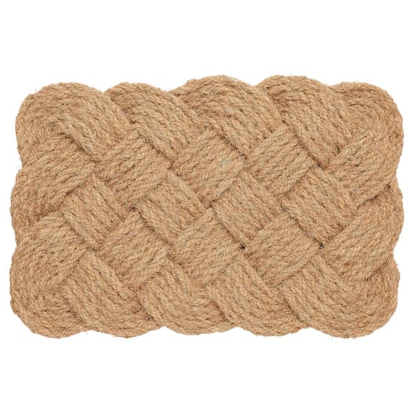STAVREBY - Door mat, indoor, handmade/braided natural, 40x60 cm - best price from Maltashopper.com 10480358