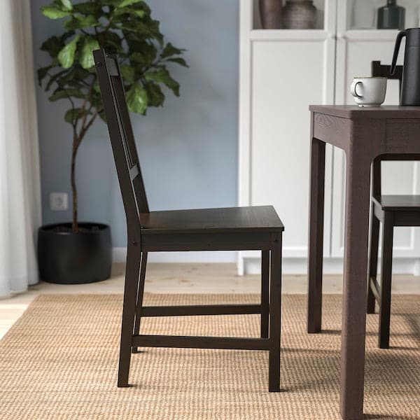 STEFAN - Chair, brown-black - best price from Maltashopper.com 00211088