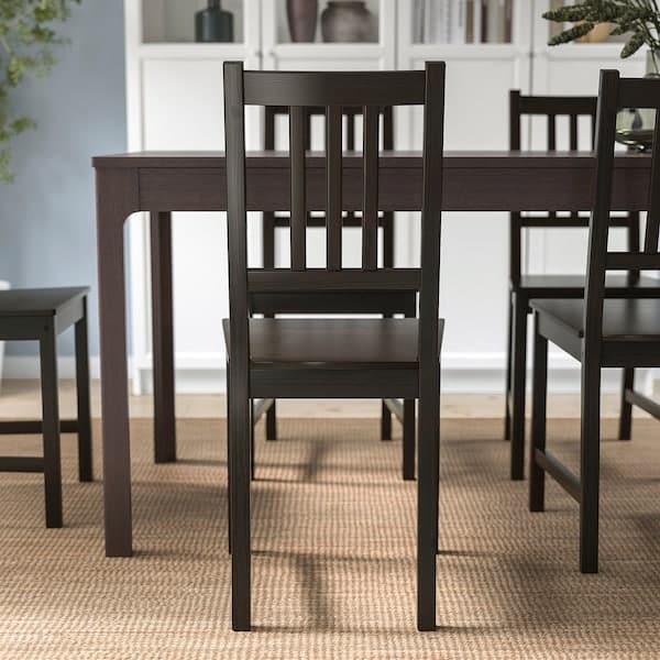STEFAN - Chair, brown-black - best price from Maltashopper.com 00211088