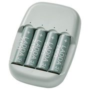 Ikea STENKOL / LADDA Charger and 4 batteries ,