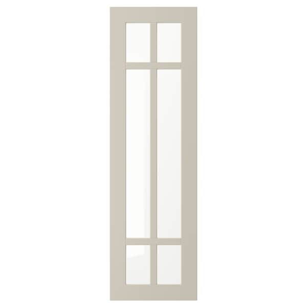 Ikea STENSUND - Glass door, beige, 30x100 cm