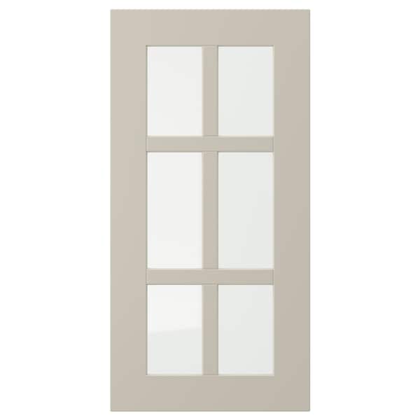 STENSUND - Glass door, beige, 30x60 cm - best price from Maltashopper.com 40453202