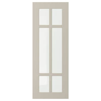 STENSUND - Glass door, beige, 30x80 cm - best price from Maltashopper.com 20453203