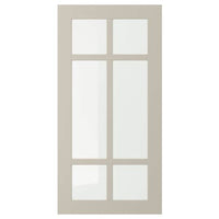 STENSUND - Glass door, beige, 40x80 cm - best price from Maltashopper.com 30453207