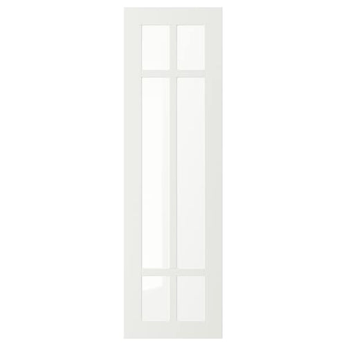 STENSUND - Glass door, white, 30x100 cm