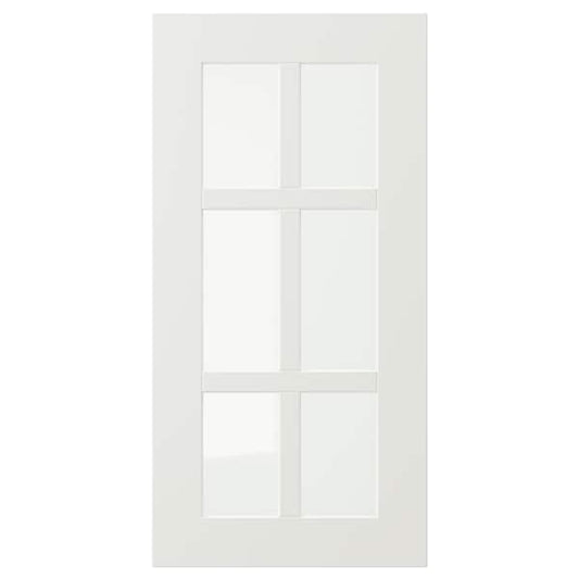 Ikea STENSUND - Glass door, white, 30x60 cm