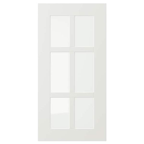 STENSUND - Glass door, white, 30x60 cm