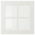 STENSUND glass door, white, 40x40 cm