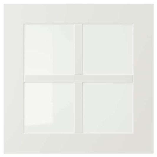 STENSUND - Glass door, white, 40x40 cm - best price from Maltashopper.com 10450587