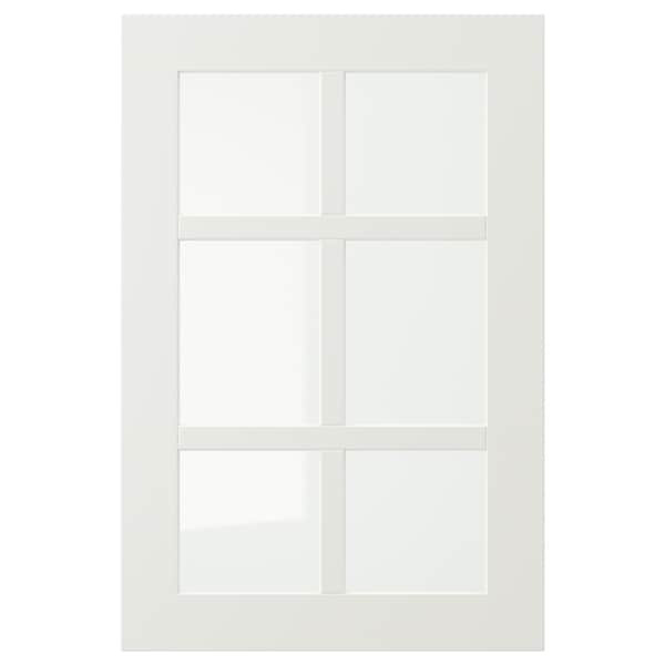 STENSUND - Glass door, white, 40x60 cm - best price from Maltashopper.com 90450588