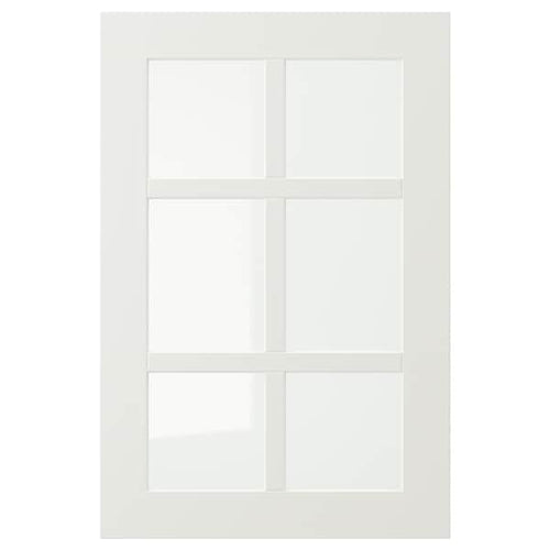 STENSUND - Glass door, white, 40x60 cm