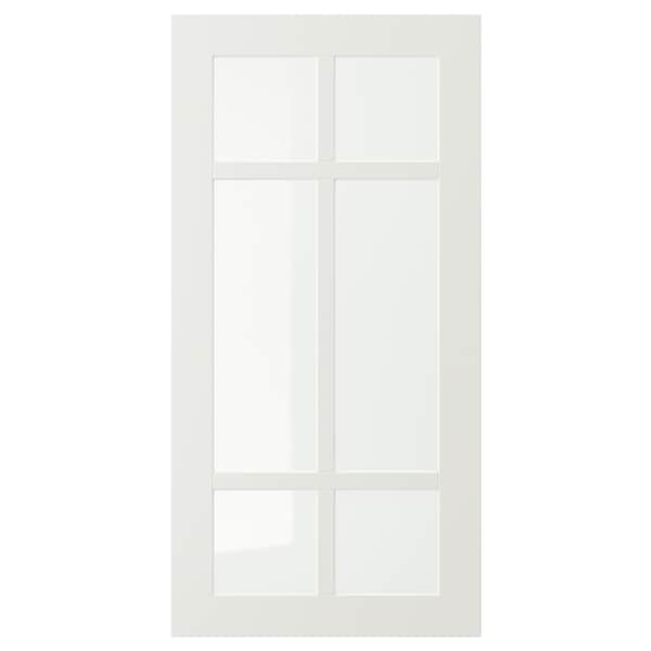 STENSUND - Glass door, white, 40x80 cm - best price from Maltashopper.com 70450589