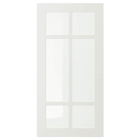 STENSUND - Glass door, white, 40x80 cm - best price from Maltashopper.com 70450589