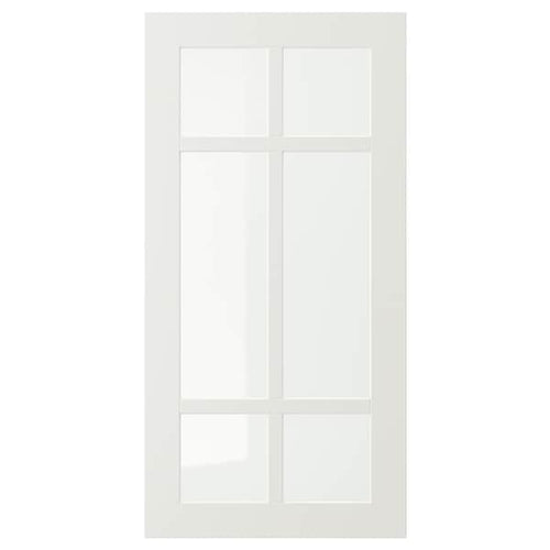 STENSUND - Glass door, white, 40x80 cm