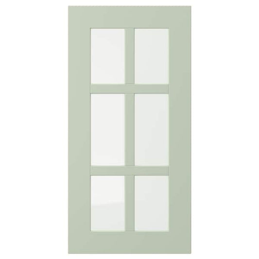 STENSUND - Glass door, light green, 30x60 cm - best price from Maltashopper.com 10524017